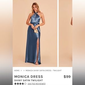 Birdy Grey Monica dress in satin twilight